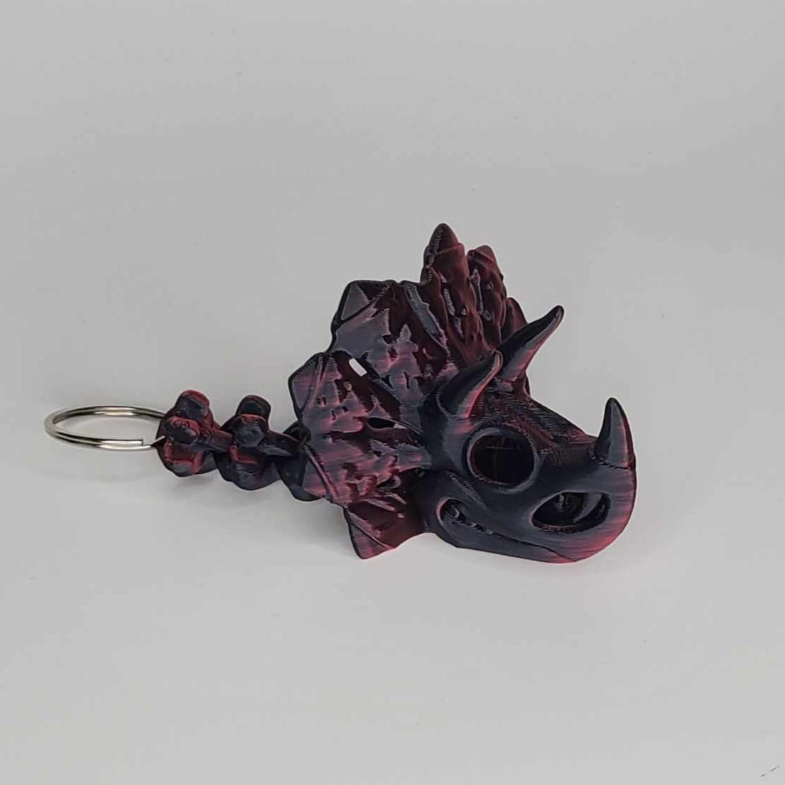 Triceratops keychain