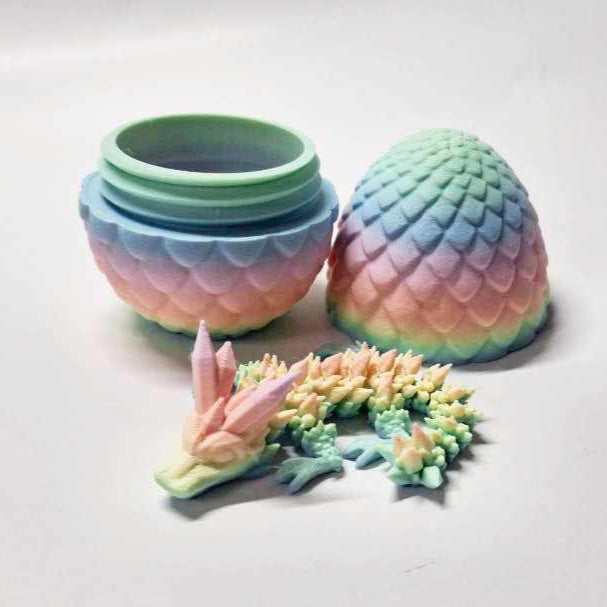 Easter Baby crystal dragon with egg