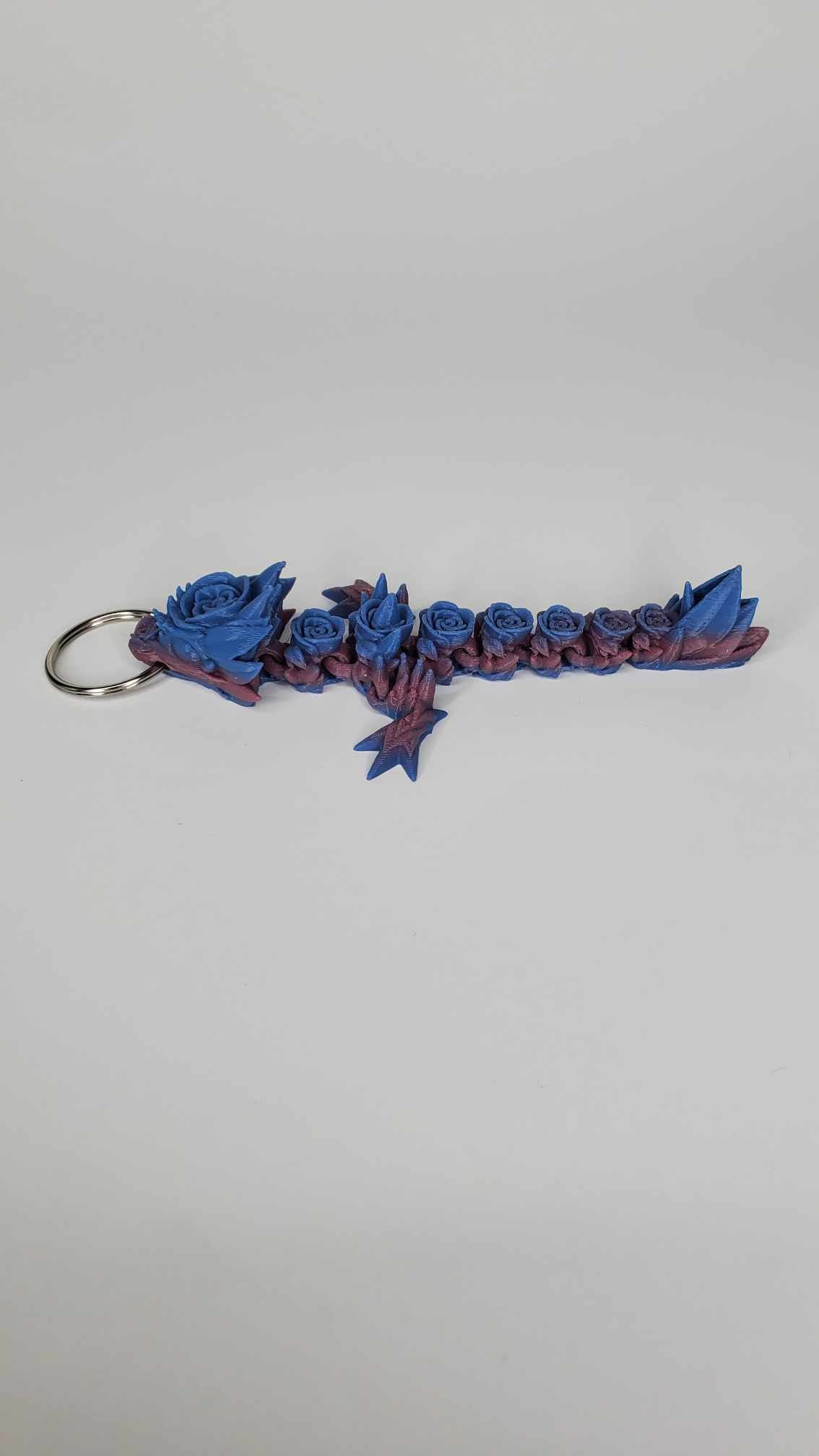 Baby rose dragon keychain