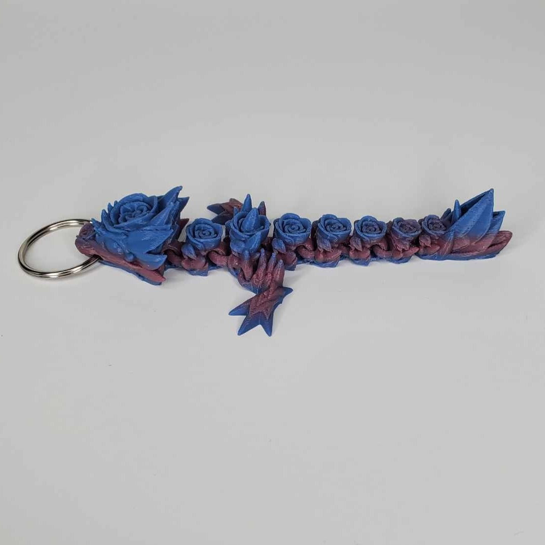 Baby rose dragon keychain