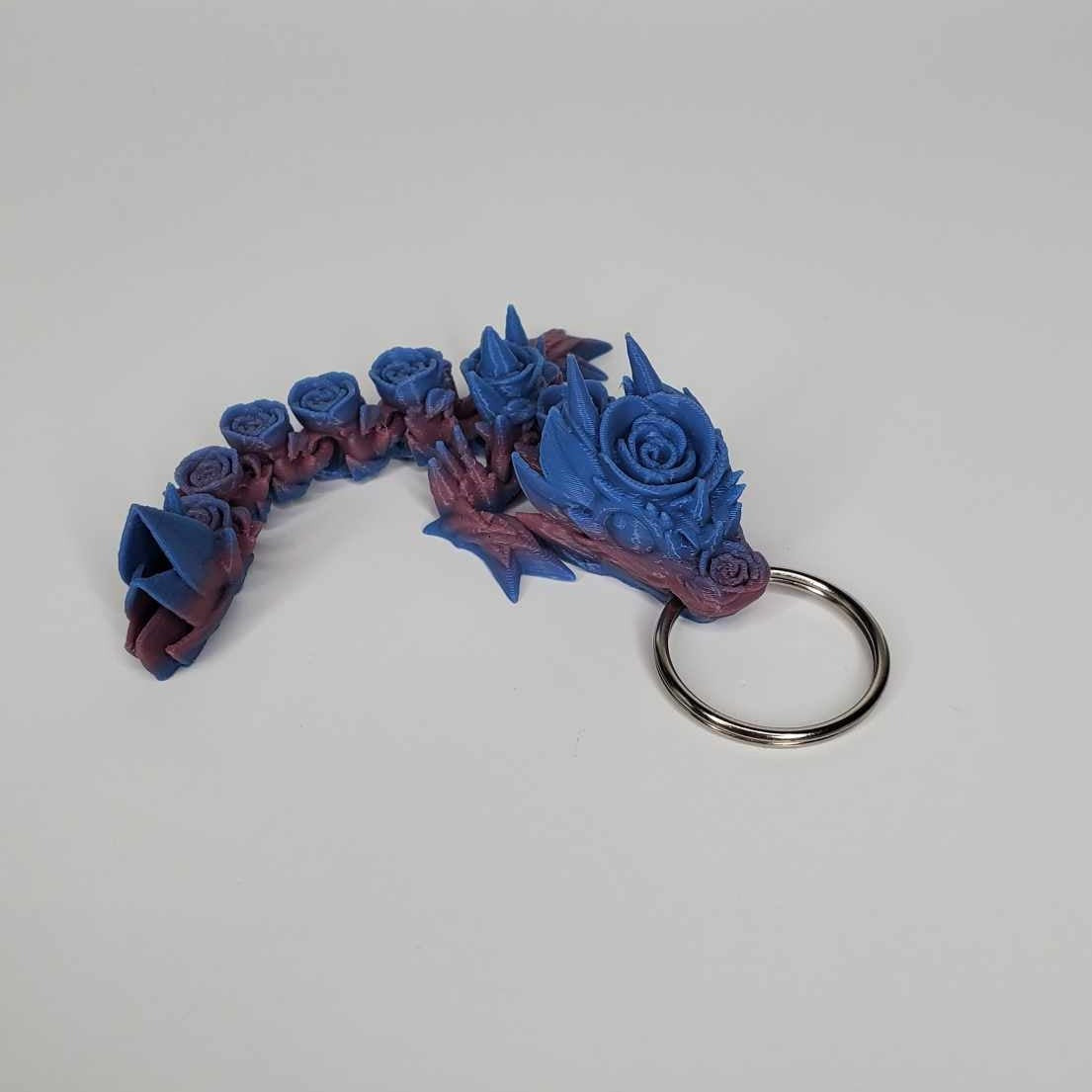 Baby rose dragon keychain