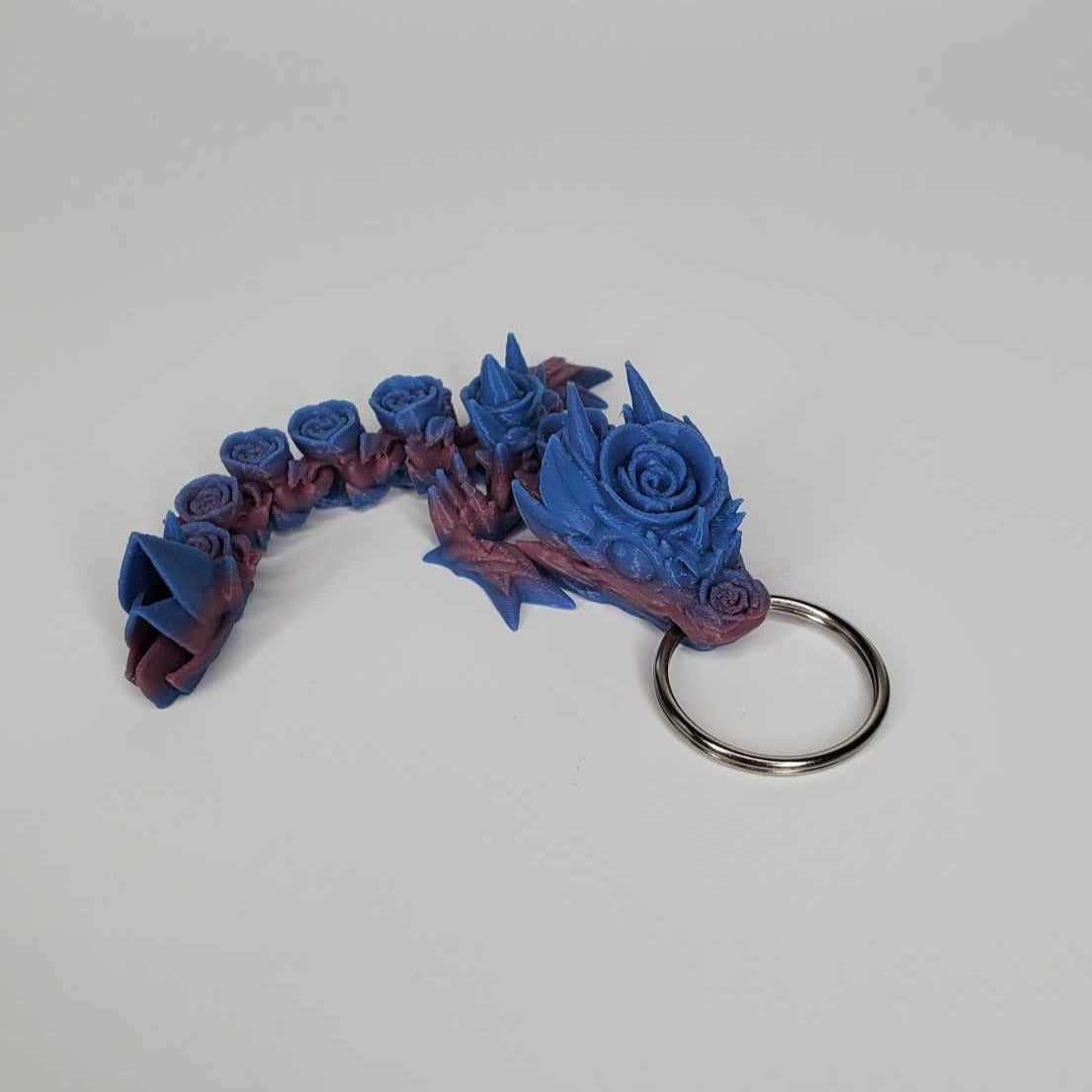 Baby rose dragon keychain