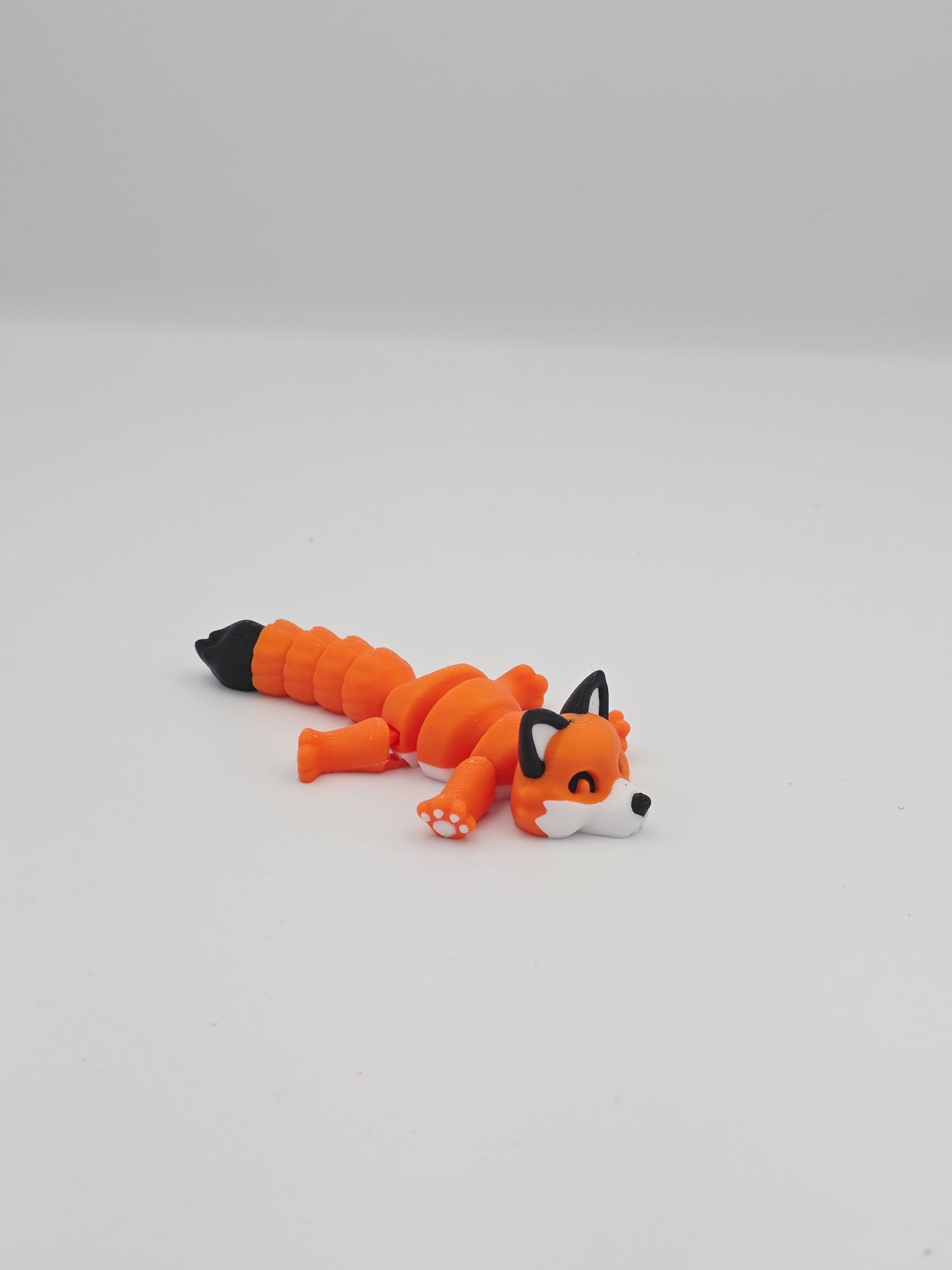 Articulated Fox – Red, Arctic, Orange & Dark Red Fox Figurine