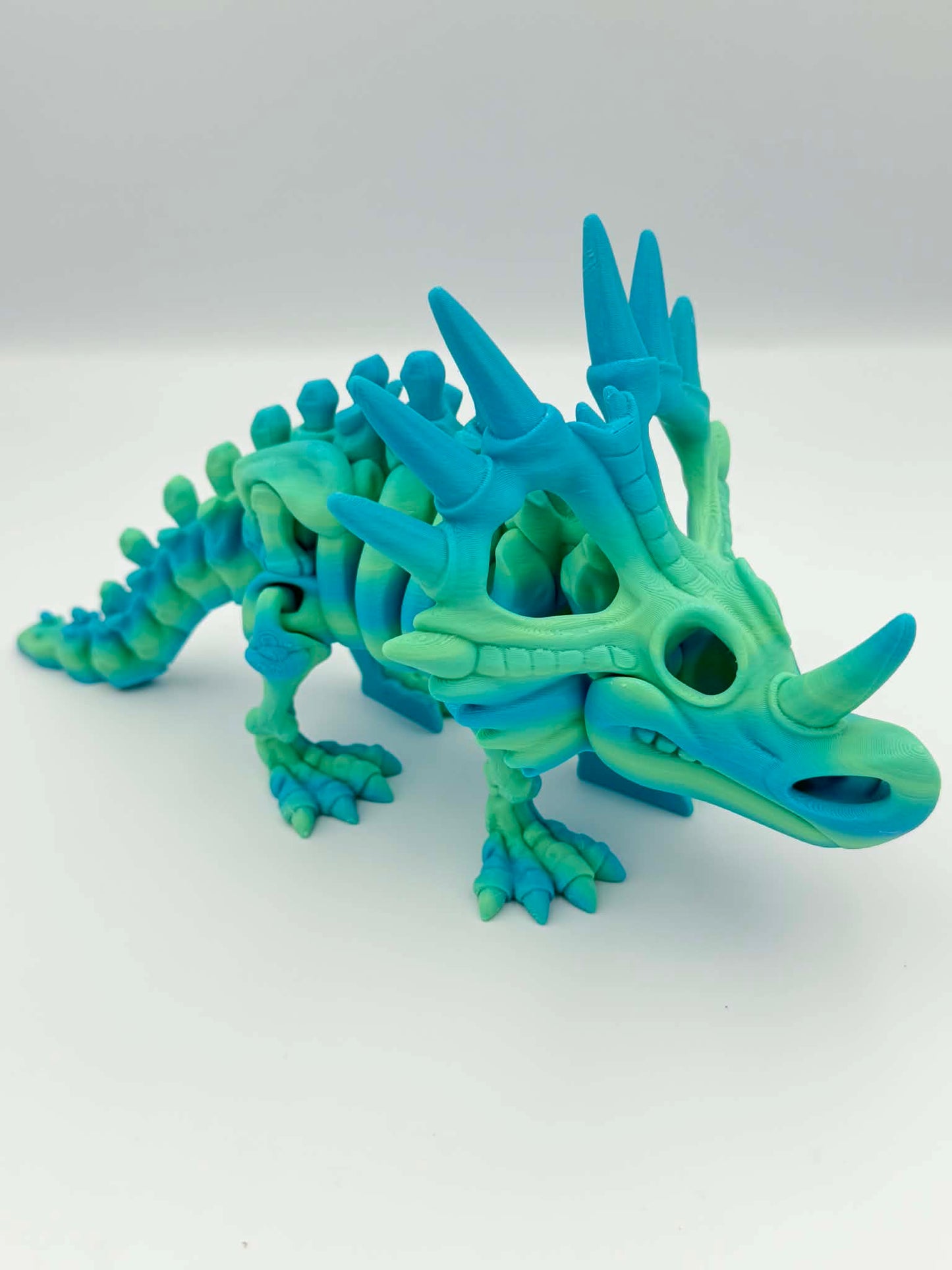 3D Printed Styracosaurus Dinosaur – Articulated Flexi Dino Toy