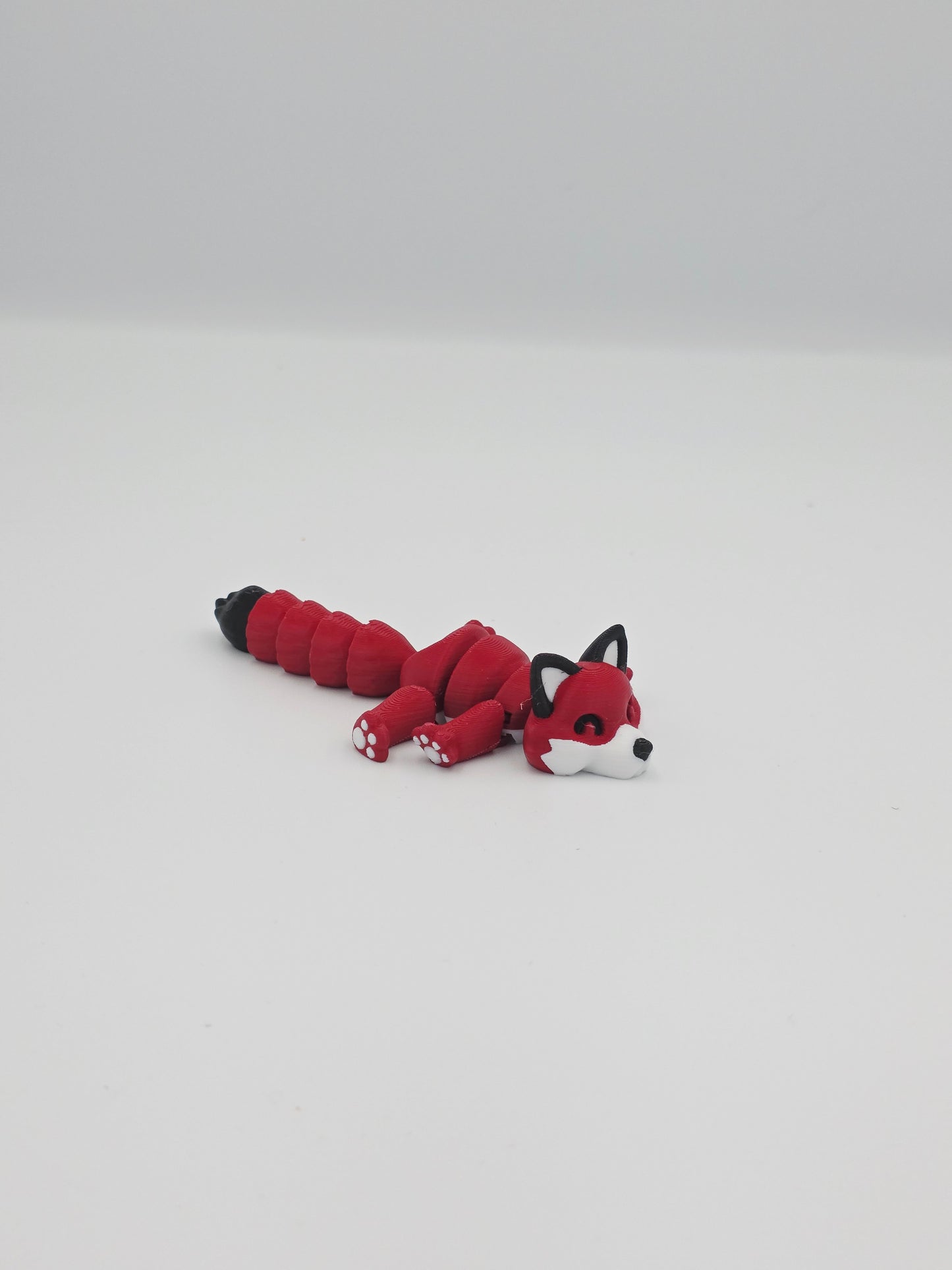 Articulated Fox – Red, Arctic, Orange & Dark Red Fox Figurine