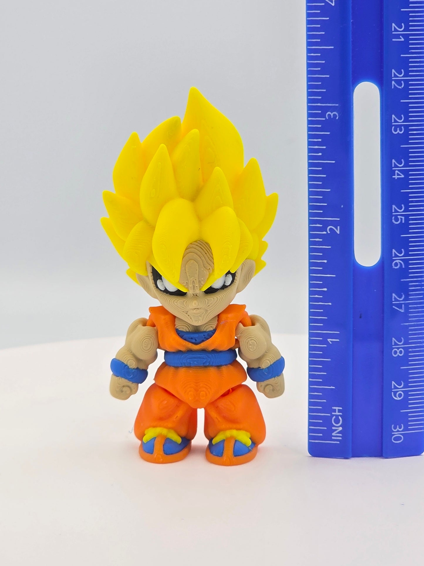 3D Printed Dragon Ball Mini Figures – Goku, Super Saiyan Goku, Vegeta & Kid Buu