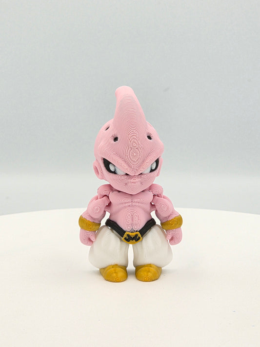 3D Printed Dragon Ball Mini Figures – Goku, Super Saiyan Goku, Vegeta & Kid Buu
