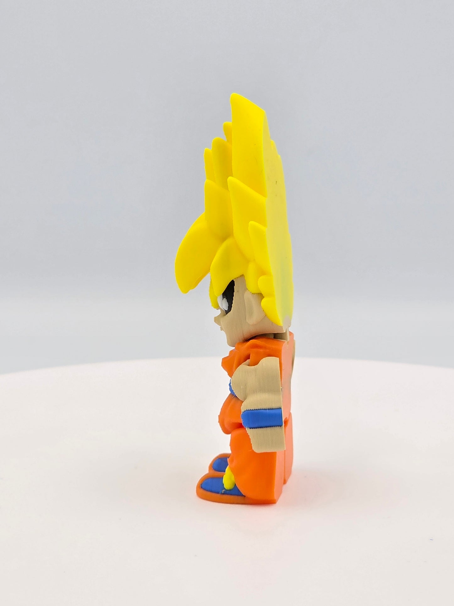 3D Printed Dragon Ball Mini Figures – Goku, Super Saiyan Goku, Vegeta & Kid Buu