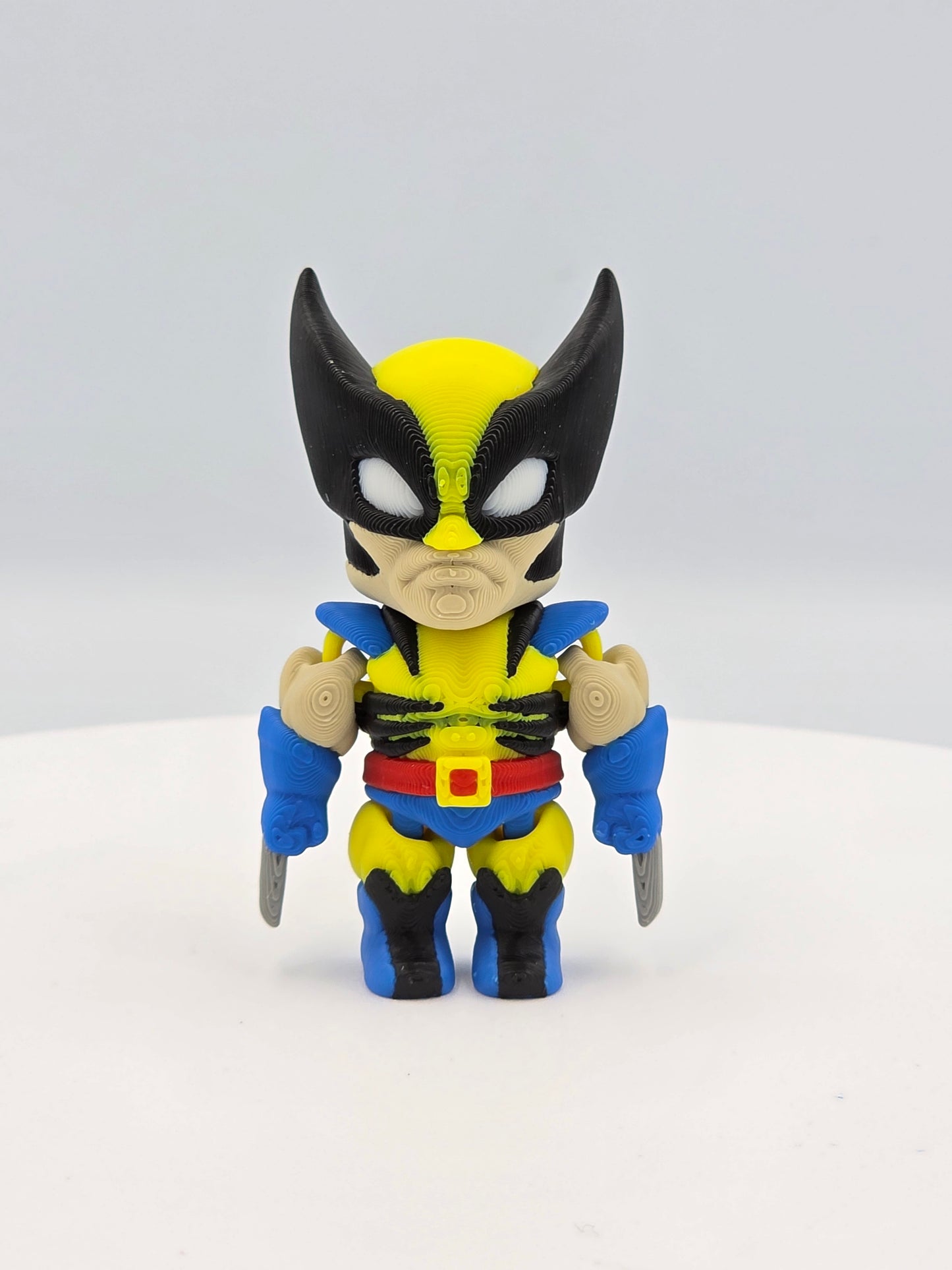 3D Printed Marvel Mini Figures – Spider-Man, Wolverine, Hulk, Venom & Iron Man