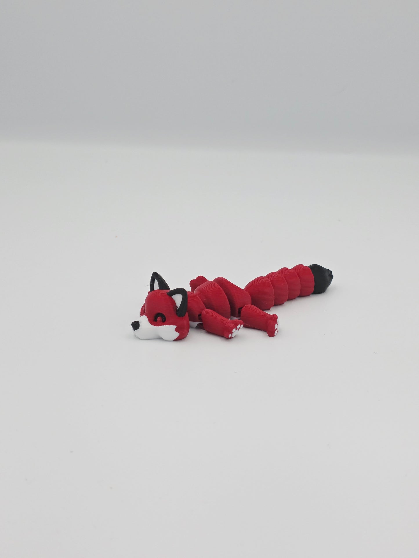Articulated Fox – Red, Arctic, Orange & Dark Red Fox Figurine