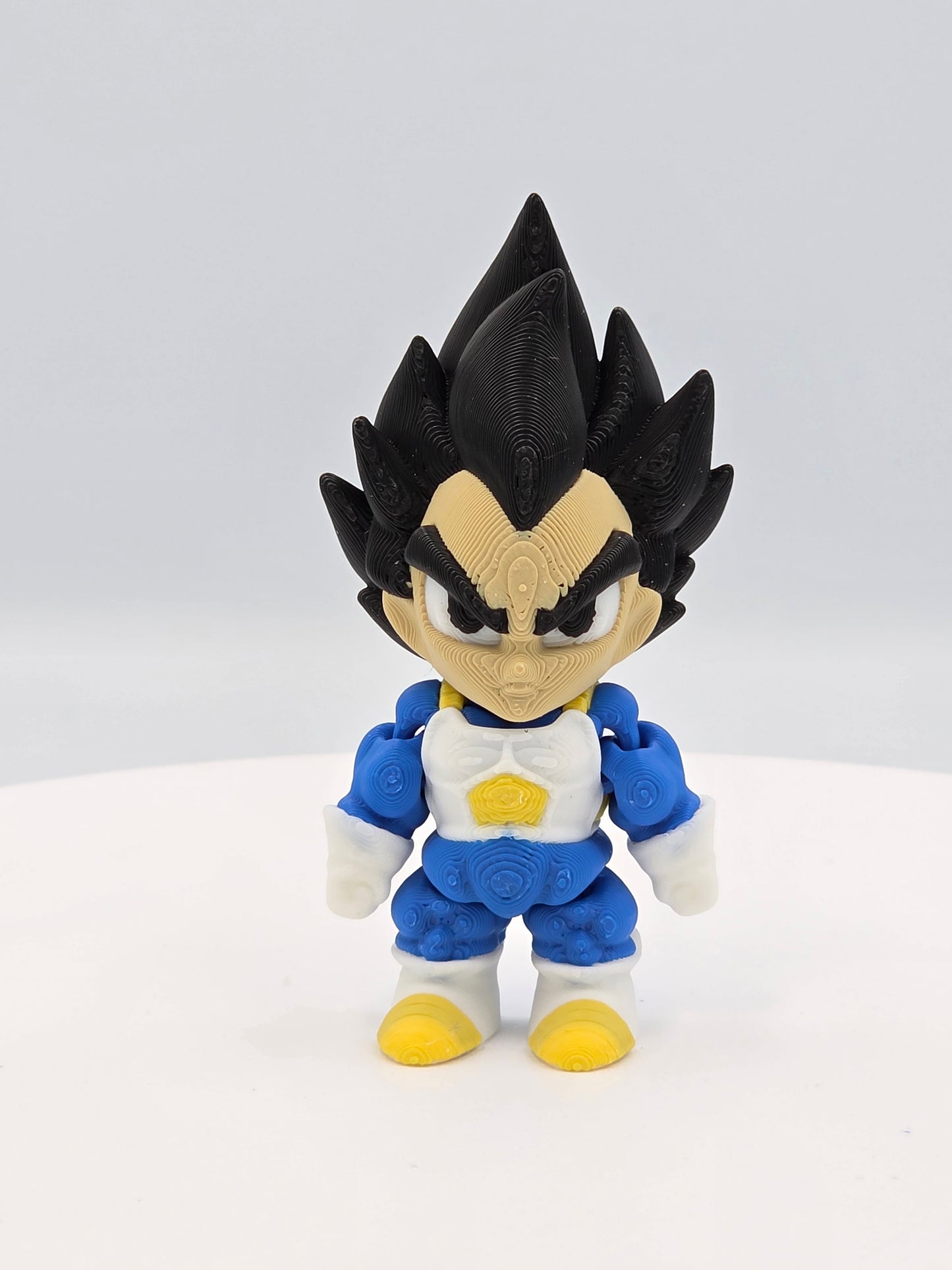 3D Printed Dragon Ball Mini Figures – Goku, Super Saiyan Goku, Vegeta & Kid Buu