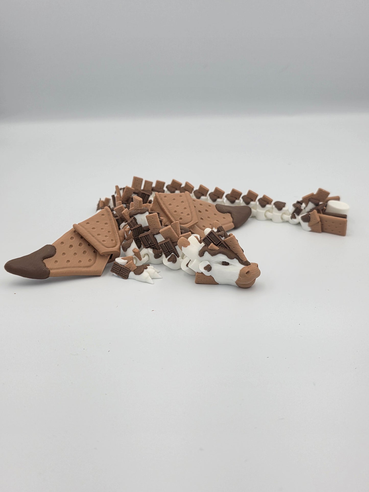 S’mores Dragon Articulated Winged Figure | Fantasy Collectible
