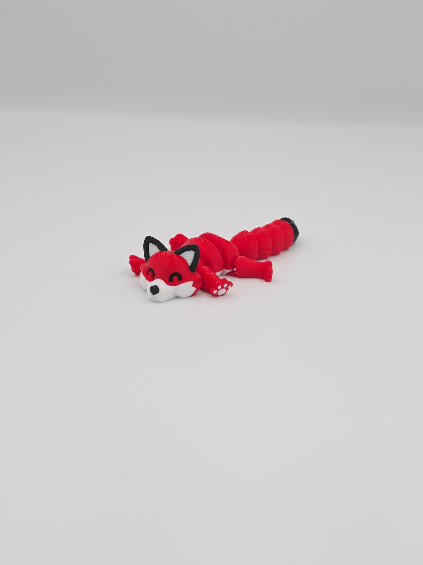 Articulated Fox – Red, Arctic, Orange & Dark Red Fox Figurine
