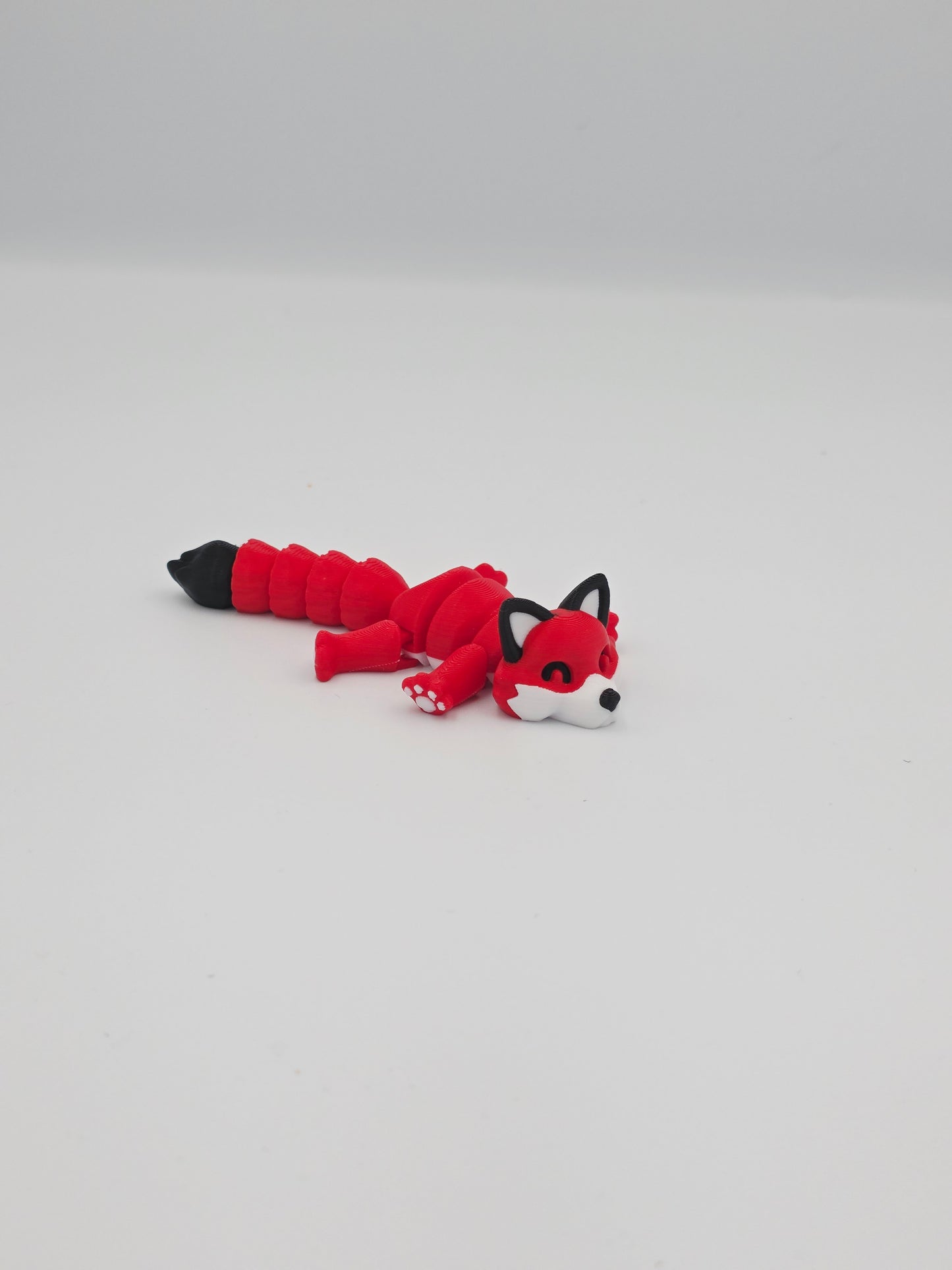 Articulated Fox – Red, Arctic, Orange & Dark Red Fox Figurine