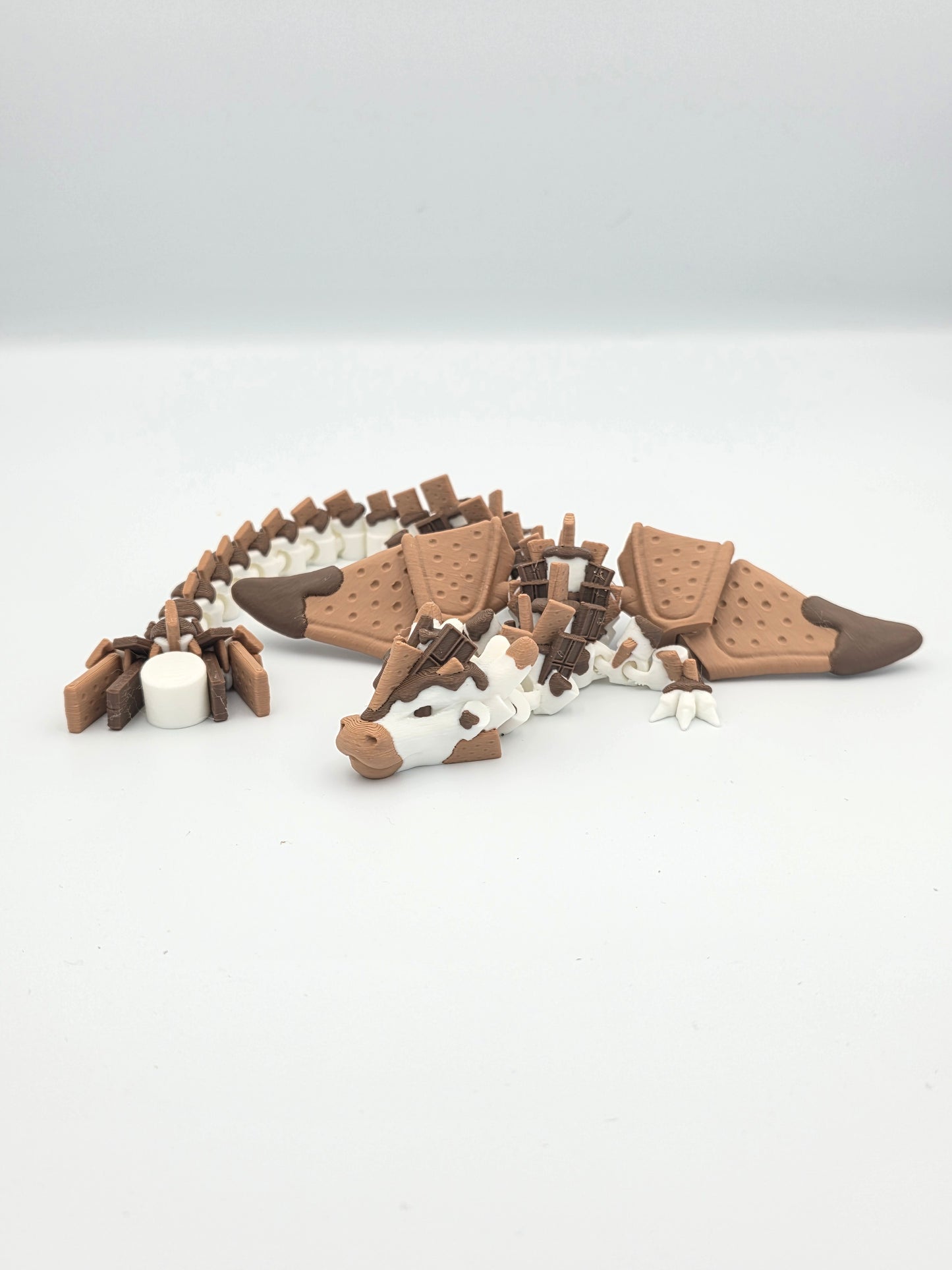S’mores Dragon Articulated Winged Figure | Fantasy Collectible