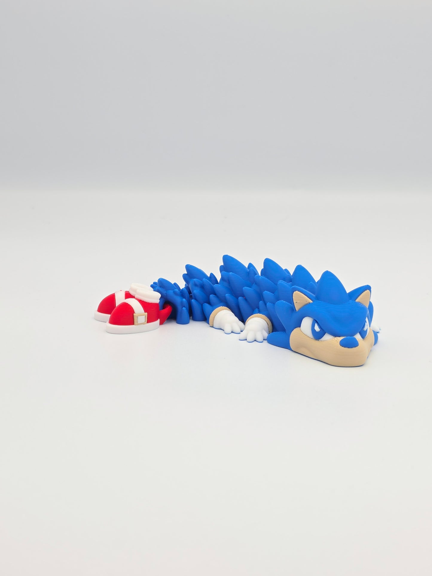 3D Printed Sonic Inspired Dragon Figure | Flexi Fidget Toy