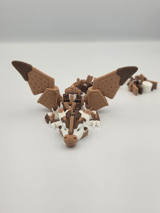 S’mores Dragon Articulated Winged Figure | Fantasy Collectible