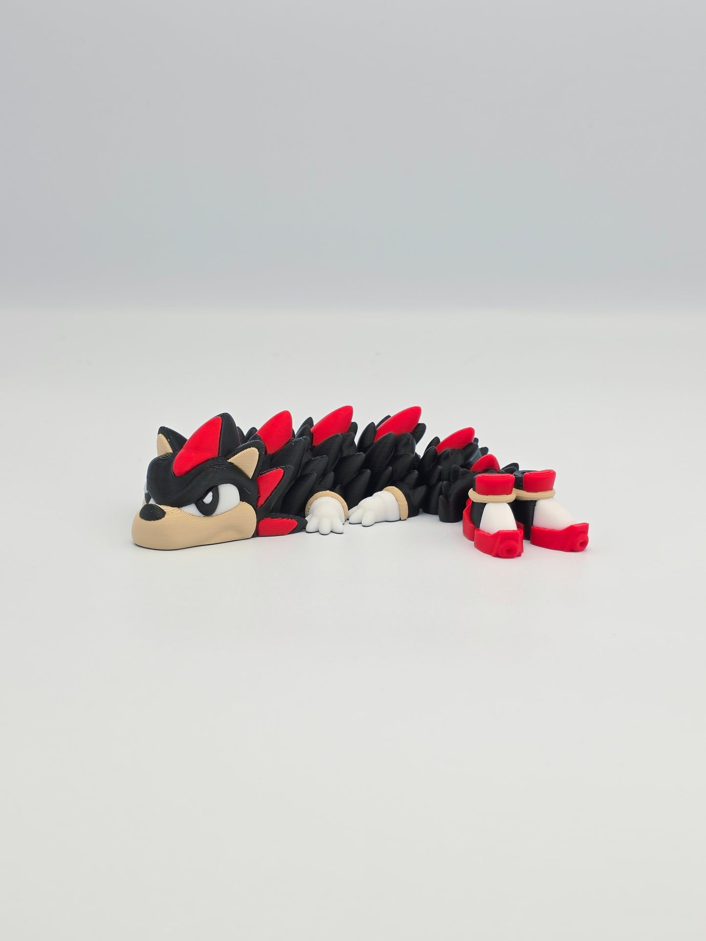 3D Printed Sonic Inspired Dragon Figure | Flexi Fidget Toy