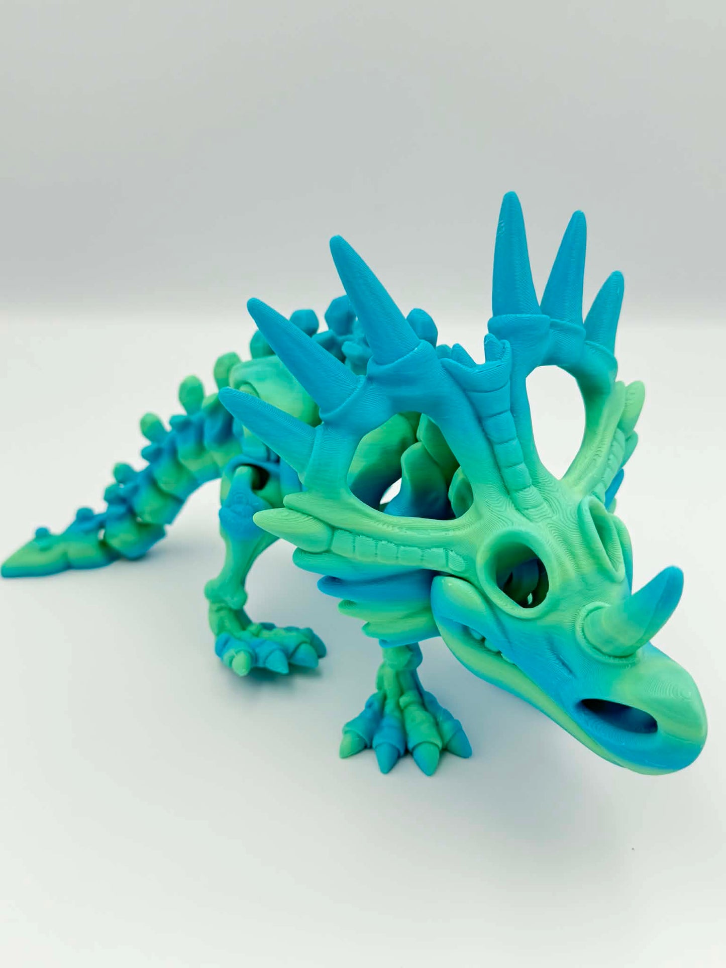 3D Printed Styracosaurus Dinosaur – Articulated Flexi Dino Toy