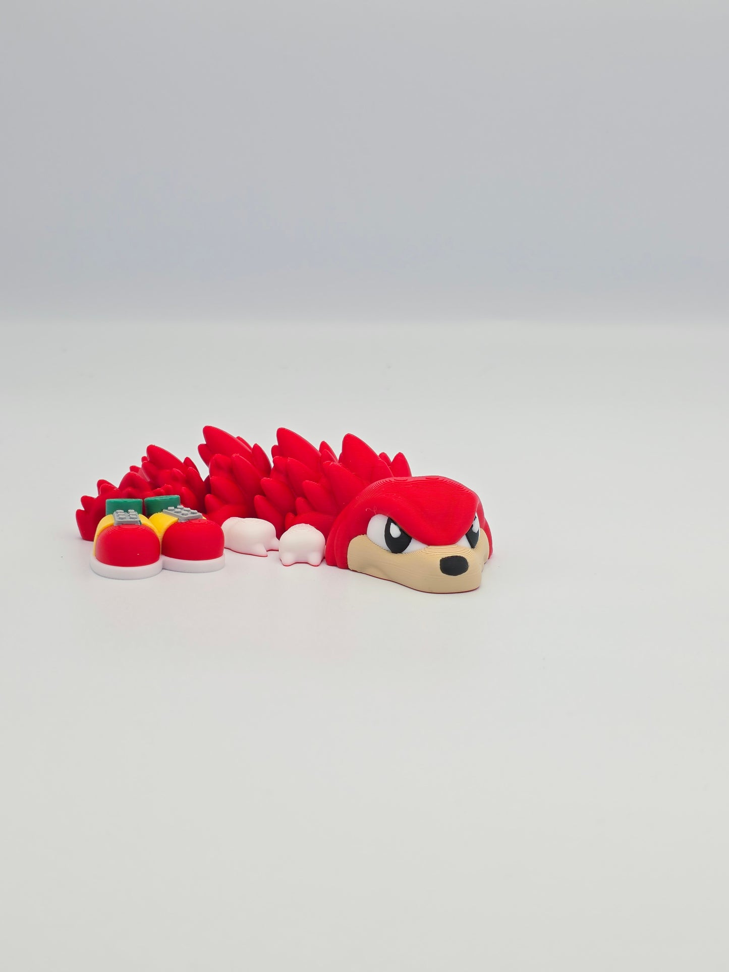 3D Printed Sonic Inspired Dragon Figure | Flexi Fidget Toy